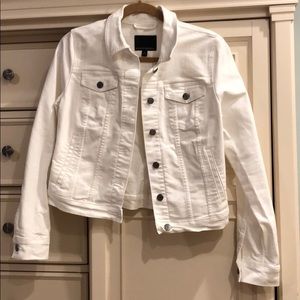 Banana Republic White Jean Jacket